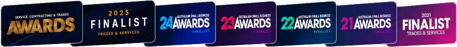 Admins The Answer — Australian Small Business Awards finalist 2021 to 2024 and Trades & Services Awards finalist 2021 and 2025